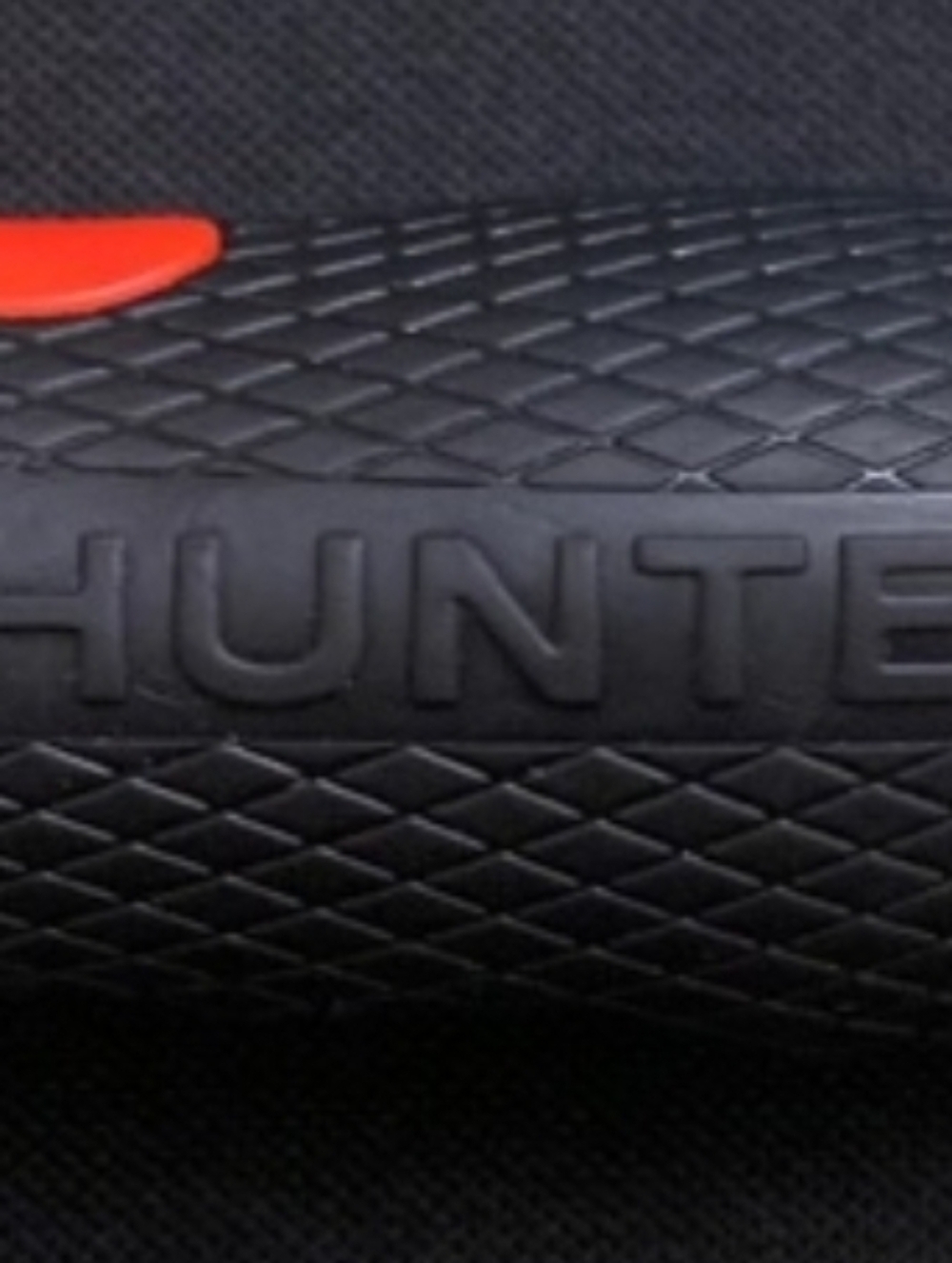 Hunter Travel Umbrella in Hunter Green with Red Trim - Picture 2 of 3